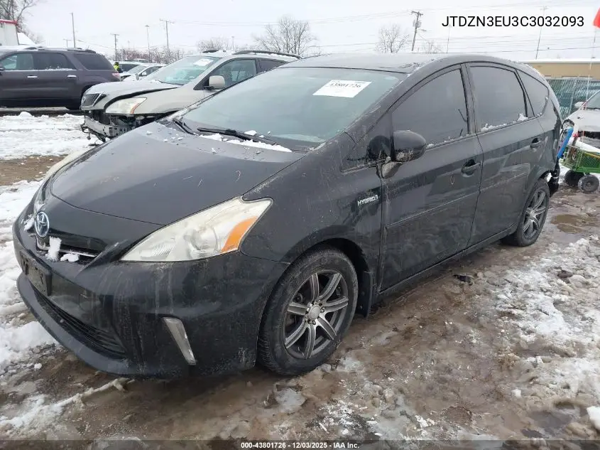 JTDZN3EU3C3032093 2012 Toyota Prius V Three