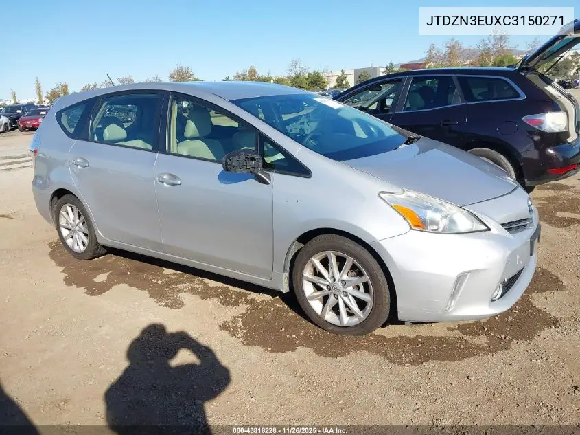 JTDZN3EUXC3150271 2012 Toyota Prius V Five