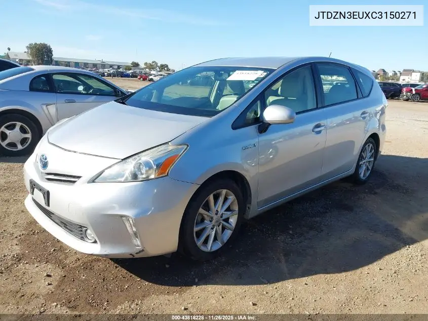 JTDZN3EUXC3150271 2012 Toyota Prius V Five