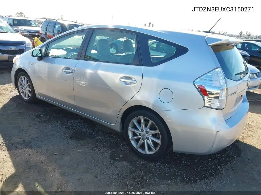 JTDZN3EUXC3150271 2012 Toyota Prius V Five