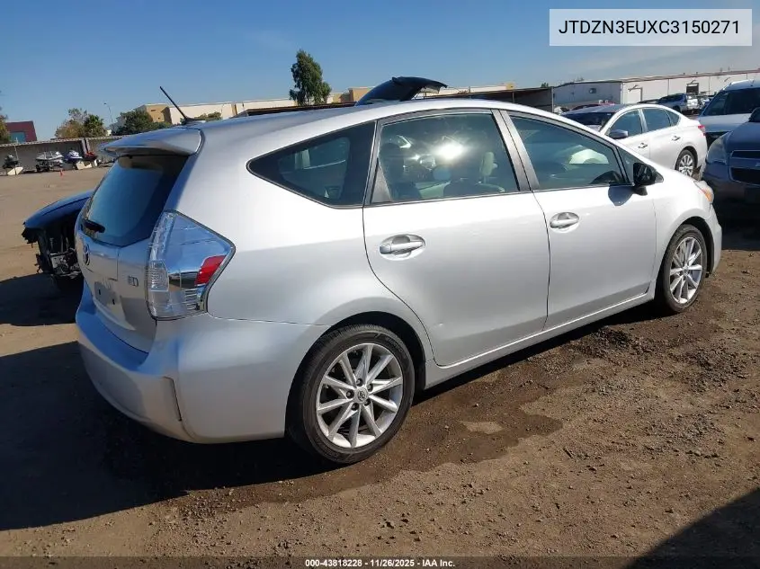 JTDZN3EUXC3150271 2012 Toyota Prius V Five
