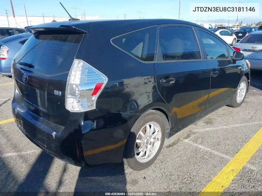 JTDZN3EU8C3181146 2012 Toyota Prius V Three