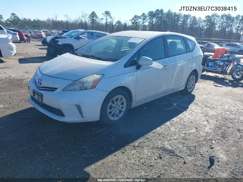 JTDZN3EU7C3038415 2012 Toyota Prius V Three