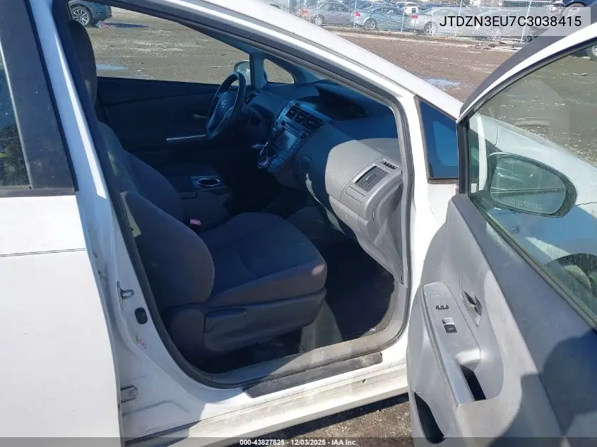 JTDZN3EU7C3038415 2012 Toyota Prius V Three