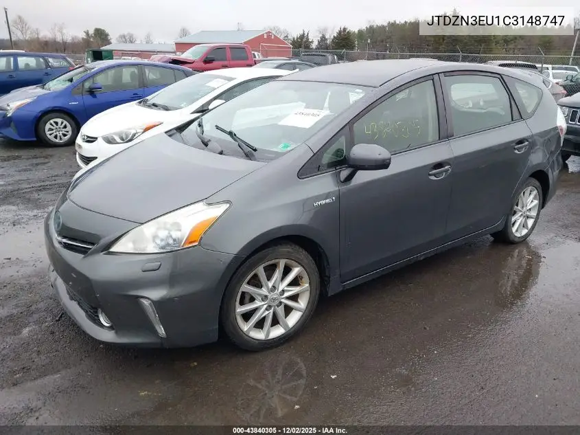 JTDZN3EU1C3148747 2012 Toyota Prius V Five