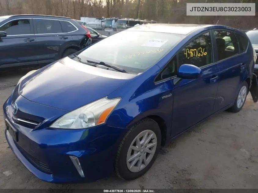 JTDZN3EU8C3023003 2012 Toyota Prius V Three