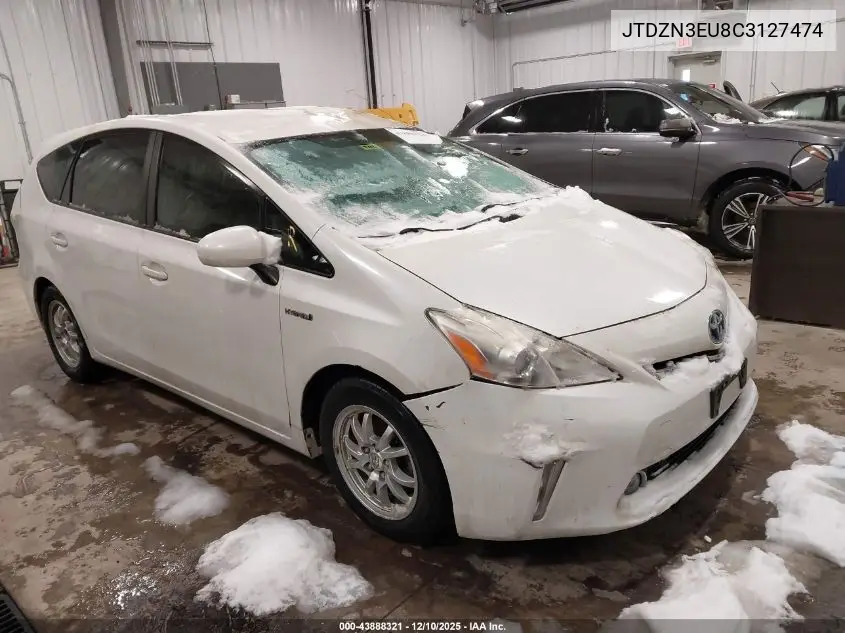 JTDZN3EU8C3127474 2012 Toyota Prius V Three