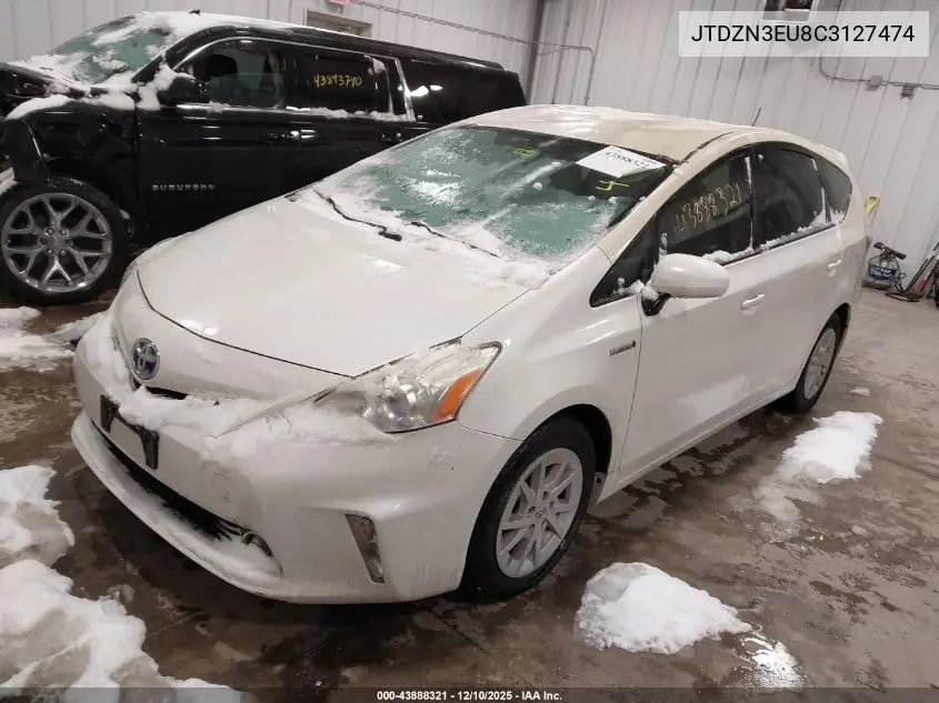 JTDZN3EU8C3127474 2012 Toyota Prius V Three