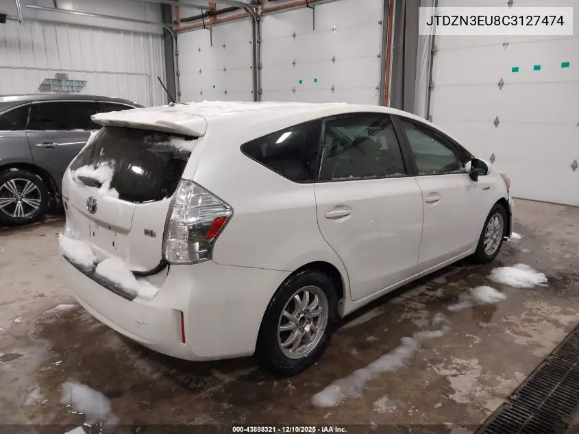 JTDZN3EU8C3127474 2012 Toyota Prius V Three