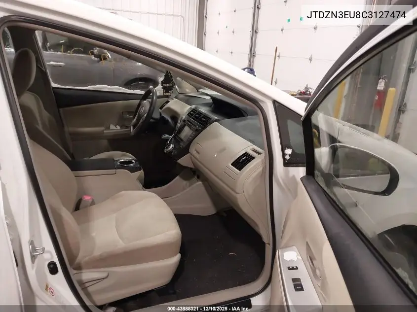 JTDZN3EU8C3127474 2012 Toyota Prius V Three