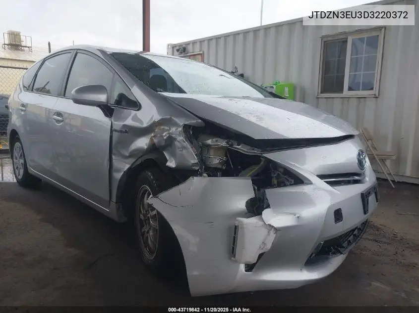 JTDZN3EU3D3220372 2013 Toyota Prius V Three