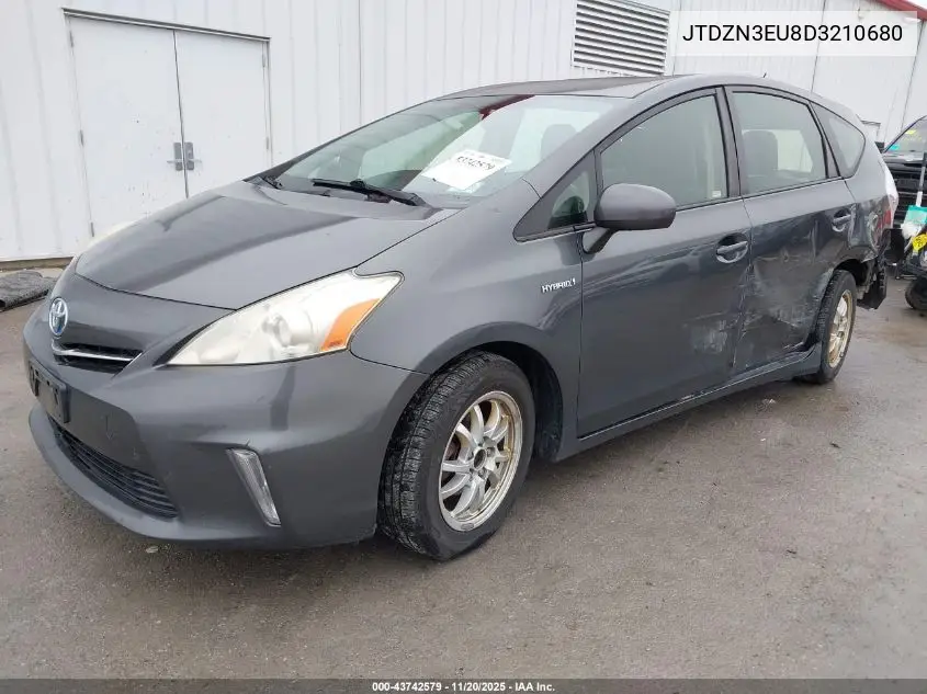 JTDZN3EU8D3210680 2013 Toyota Prius V Three