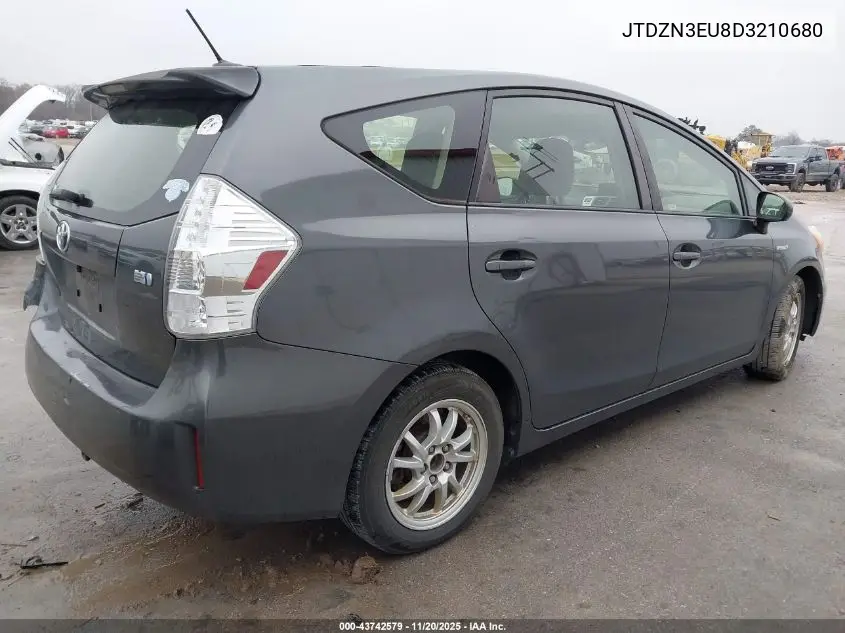 JTDZN3EU8D3210680 2013 Toyota Prius V Three