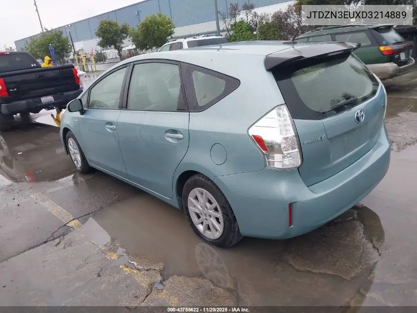 JTDZN3EUXD3214889 2013 Toyota Prius V Three