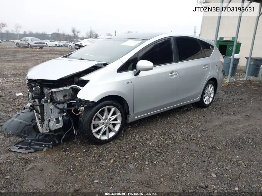 JTDZN3EU7D3193631 2013 Toyota Prius V Five