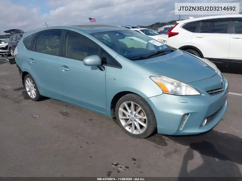 JTDZN3EU2D3214692 2013 Toyota Prius V Five