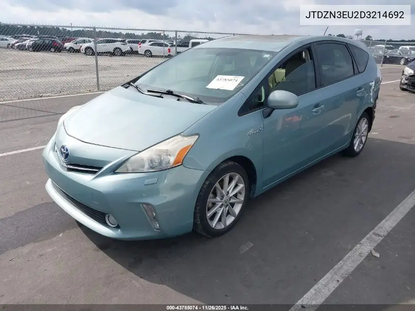 JTDZN3EU2D3214692 2013 Toyota Prius V Five