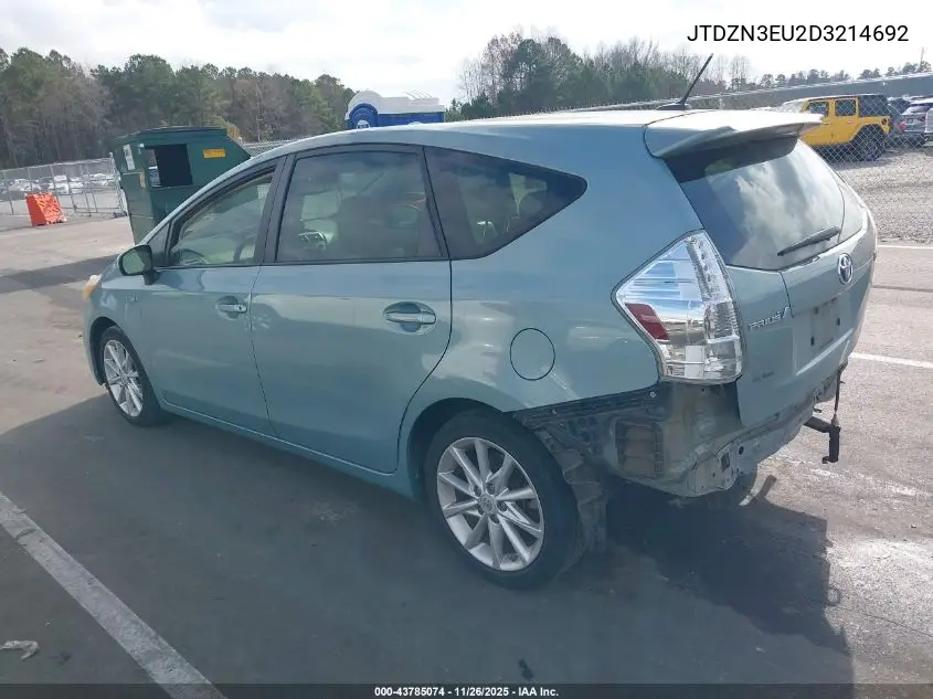 JTDZN3EU2D3214692 2013 Toyota Prius V Five