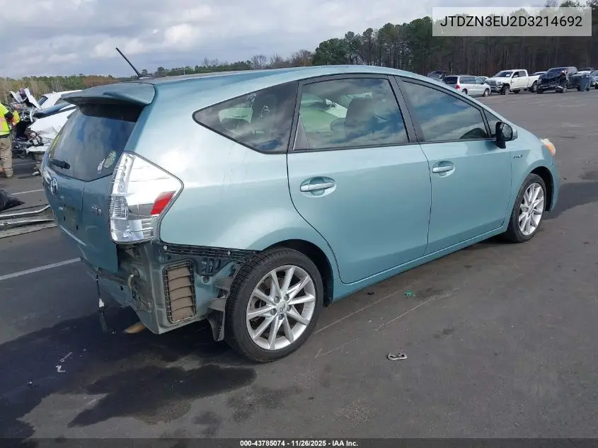 JTDZN3EU2D3214692 2013 Toyota Prius V Five