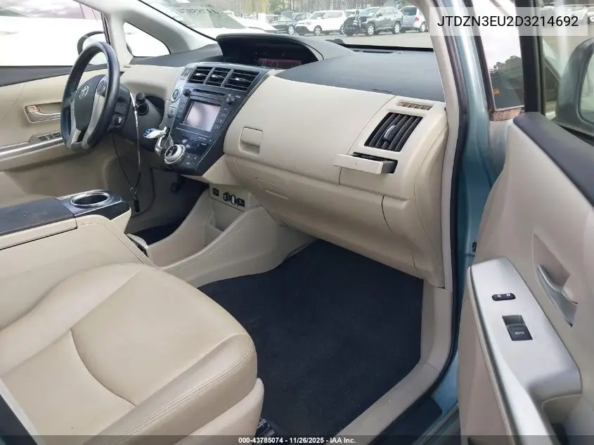 JTDZN3EU2D3214692 2013 Toyota Prius V Five