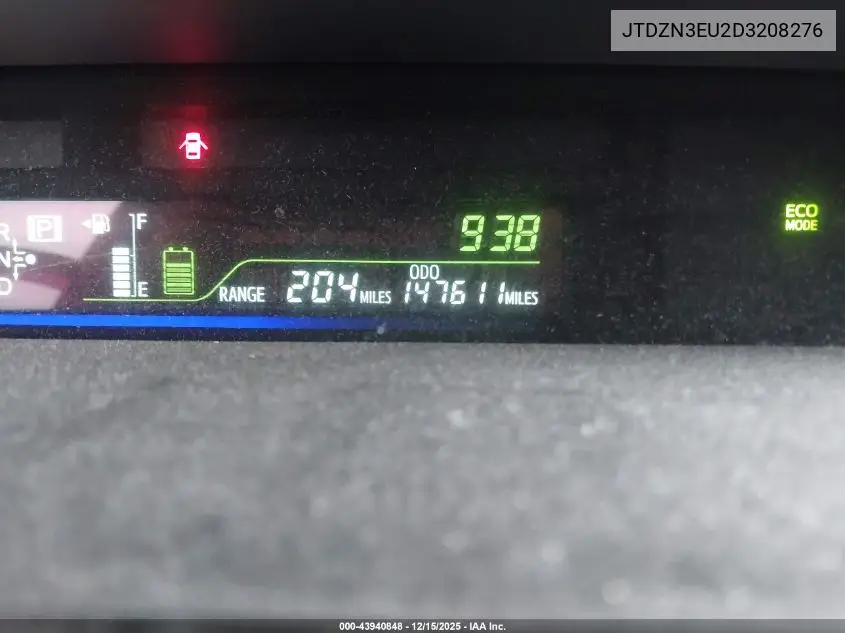 JTDZN3EU2D3208276 2013 Toyota Prius V Five