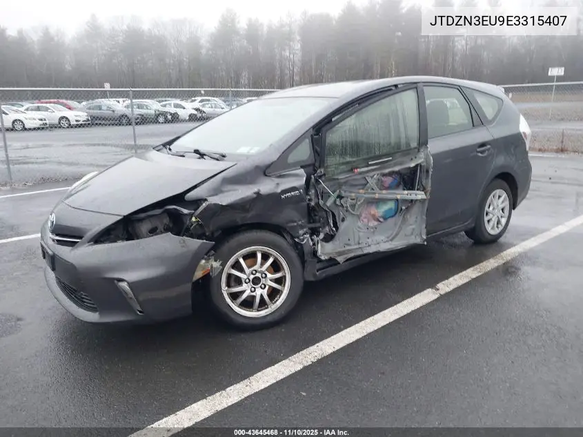 JTDZN3EU9E3315407 2014 Toyota Prius V Three
