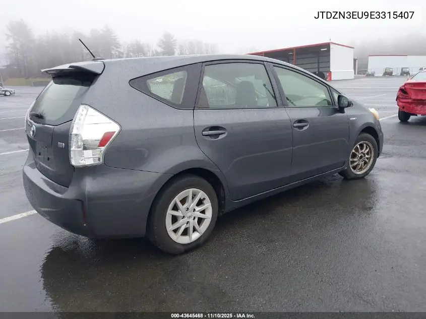 JTDZN3EU9E3315407 2014 Toyota Prius V Three