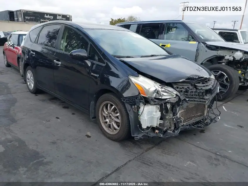 JTDZN3EUXEJ011563 2014 Toyota Prius V Three