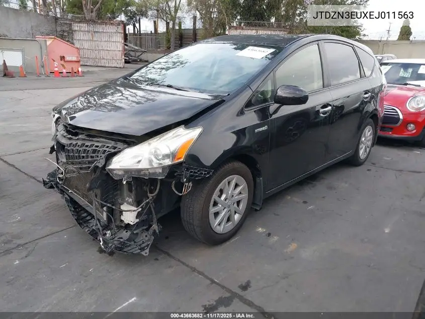 JTDZN3EUXEJ011563 2014 Toyota Prius V Three