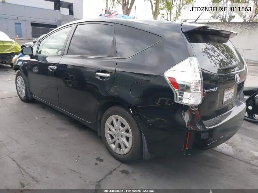 JTDZN3EUXEJ011563 2014 Toyota Prius V Three