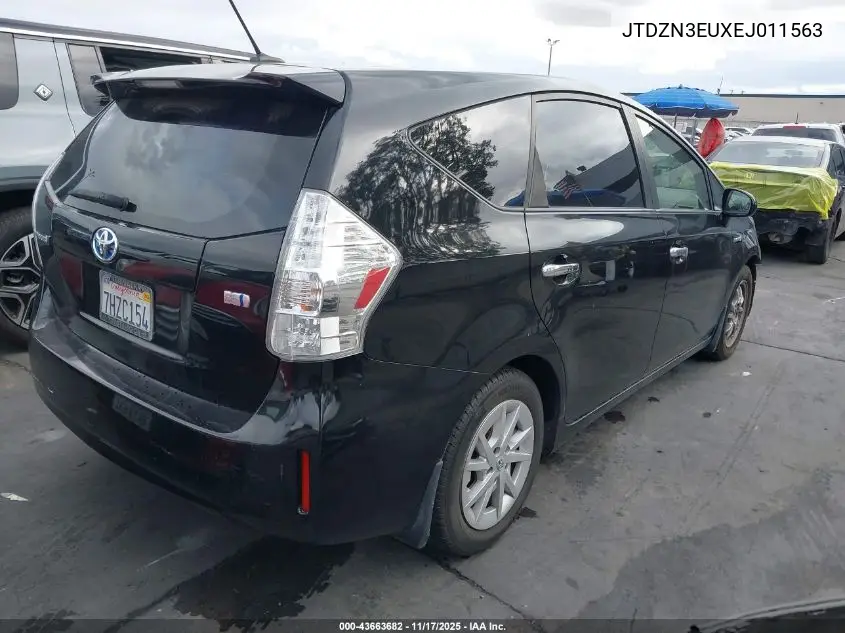 JTDZN3EUXEJ011563 2014 Toyota Prius V Three