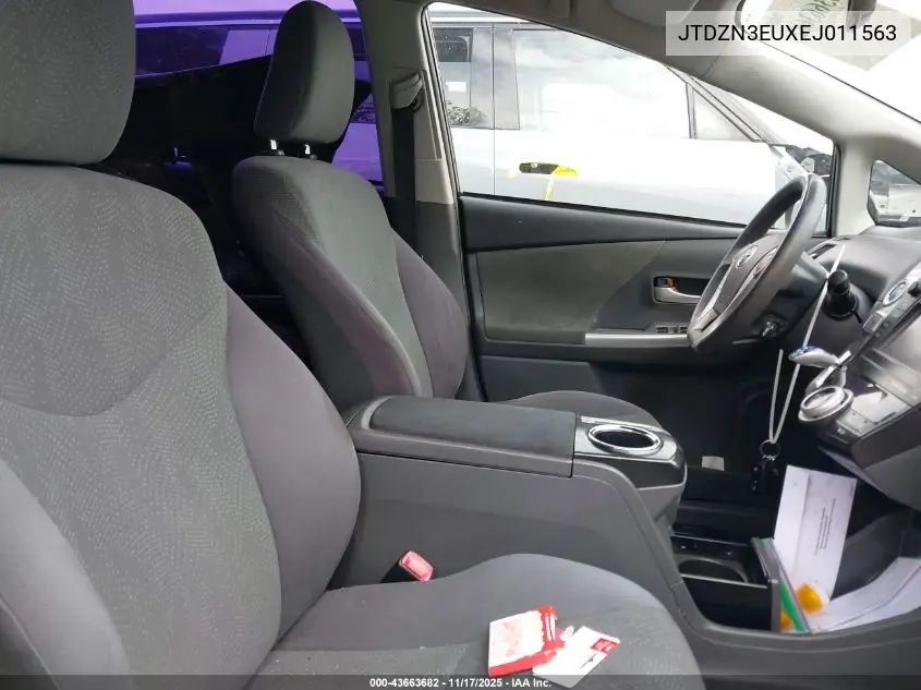 JTDZN3EUXEJ011563 2014 Toyota Prius V Three