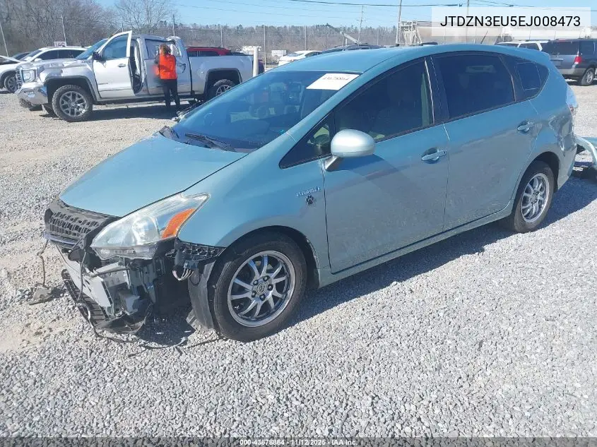 JTDZN3EU5EJ008473 2014 Toyota Prius V Two