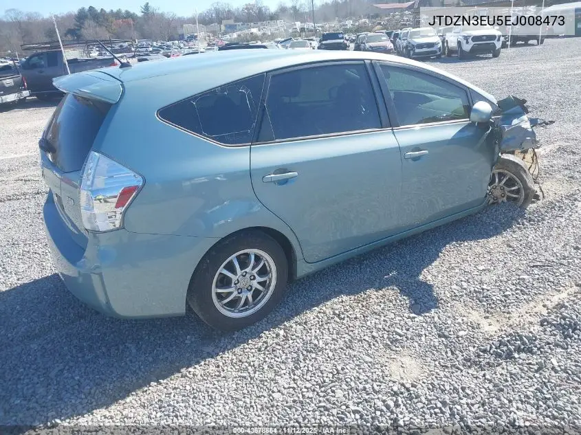 JTDZN3EU5EJ008473 2014 Toyota Prius V Two