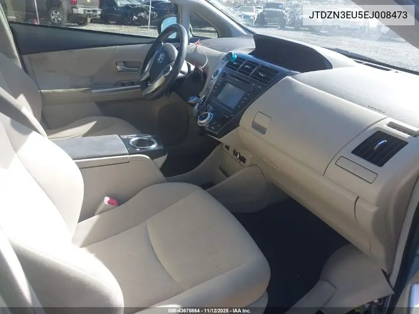 JTDZN3EU5EJ008473 2014 Toyota Prius V Two