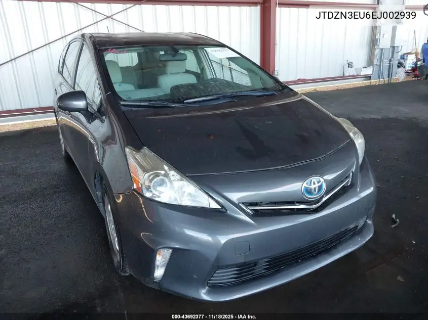 JTDZN3EU6EJ002939 2014 Toyota Prius V