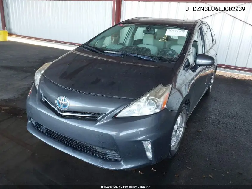 JTDZN3EU6EJ002939 2014 Toyota Prius V