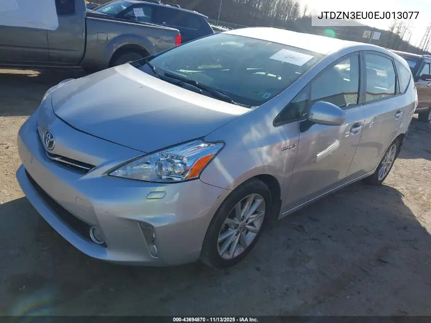 JTDZN3EU0EJ013077 2014 Toyota Prius V Five