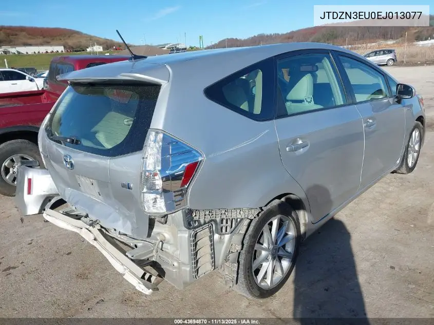 JTDZN3EU0EJ013077 2014 Toyota Prius V Five