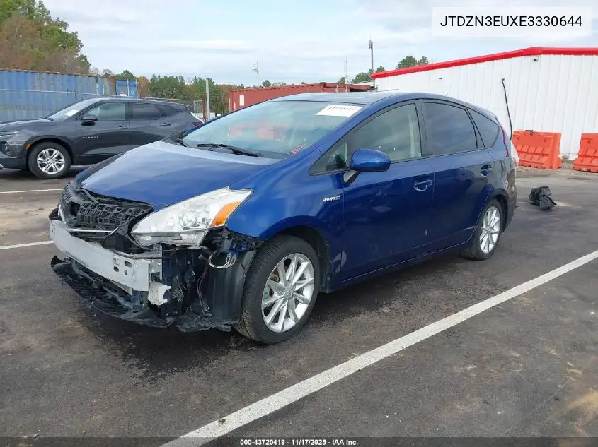 JTDZN3EUXE3330644 2014 Toyota Prius V Five