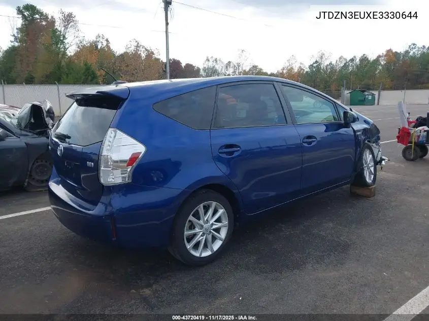 JTDZN3EUXE3330644 2014 Toyota Prius V Five