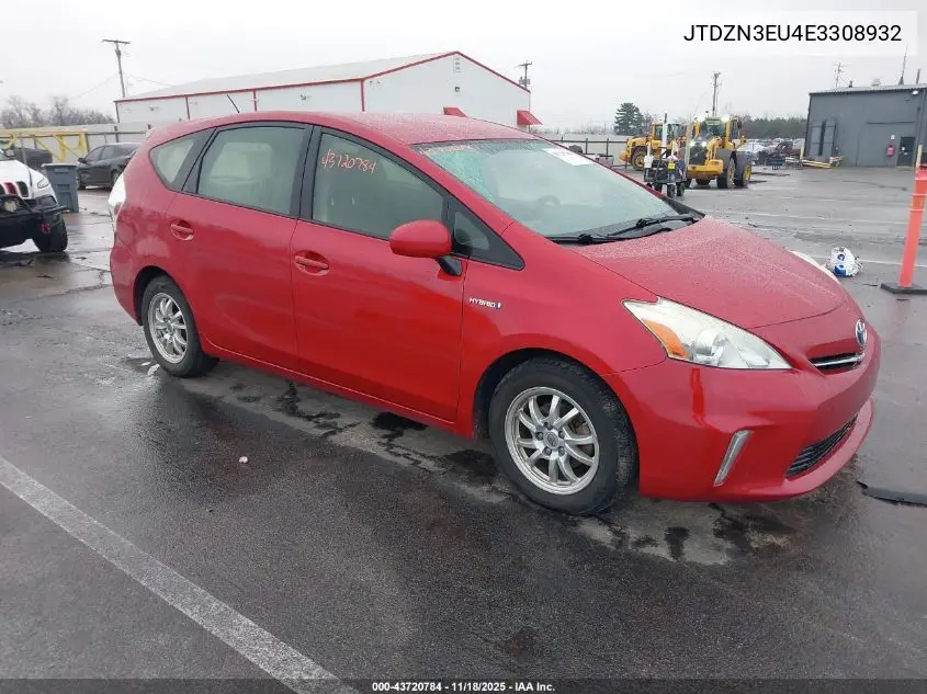 JTDZN3EU4E3308932 2014 Toyota Prius V Three