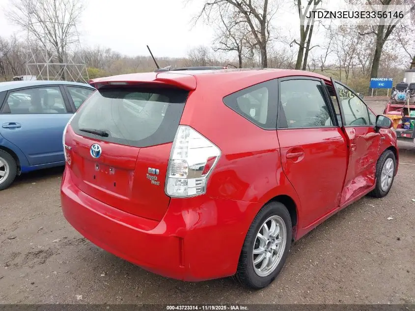 JTDZN3EU3E3356146 2014 Toyota Prius V Three