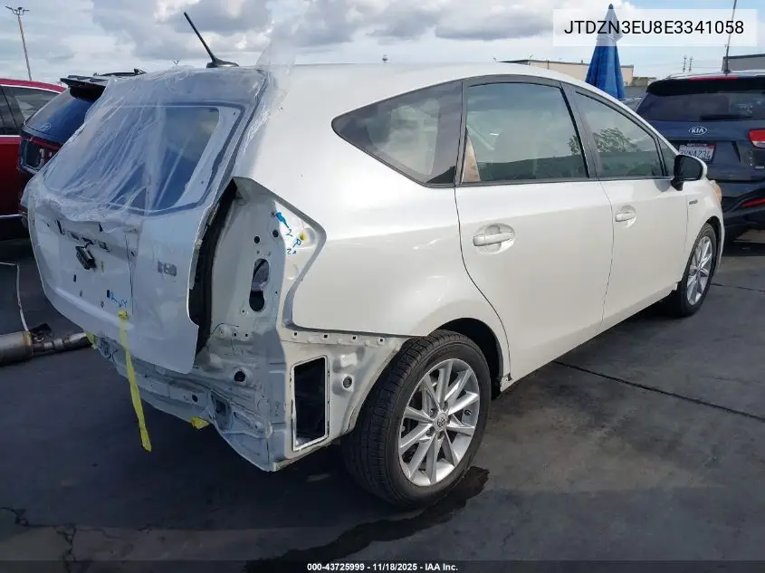 JTDZN3EU8E3341058 2014 Toyota Prius V Five