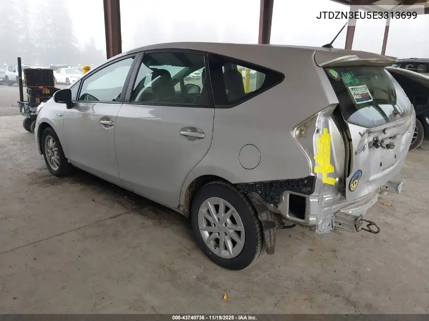 JTDZN3EU5E3313699 2014 Toyota Prius V Two