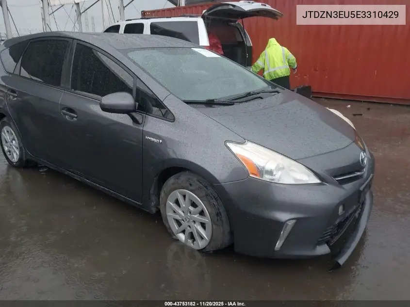 JTDZN3EU5E3310429 2014 Toyota Prius V Two