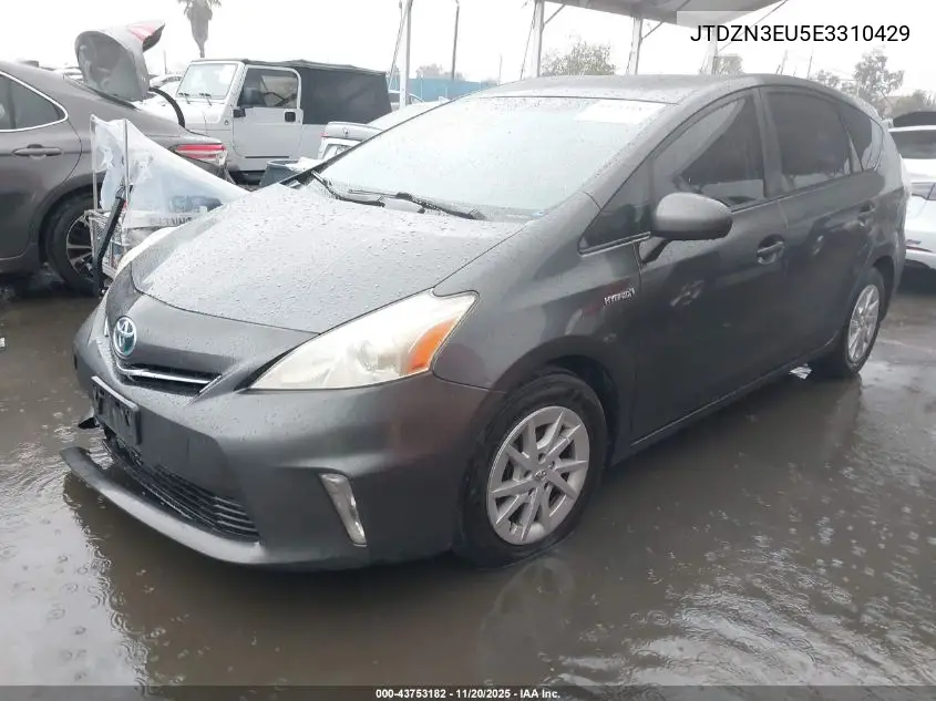 JTDZN3EU5E3310429 2014 Toyota Prius V Two