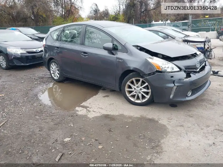 JTDZN3EU0E3360428 2014 Toyota Prius V Five