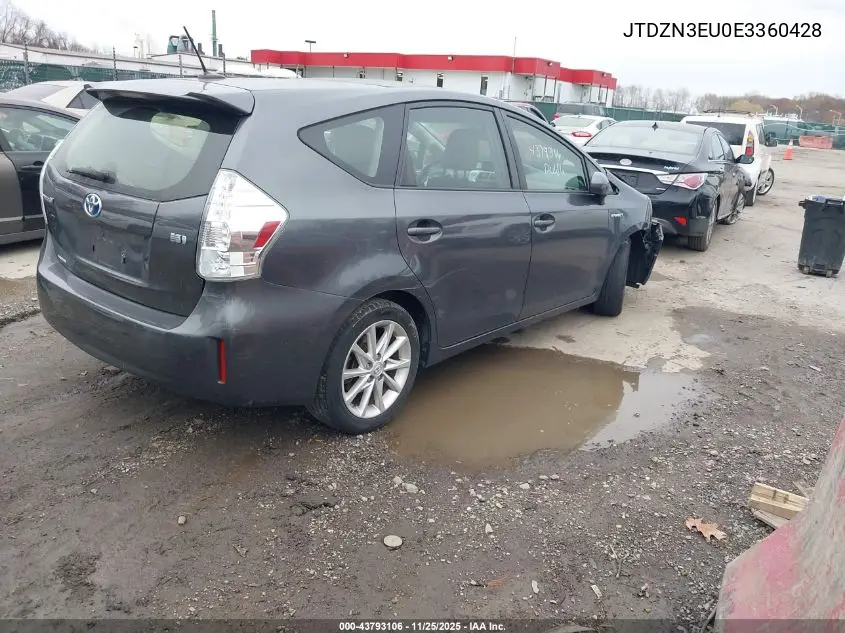 JTDZN3EU0E3360428 2014 Toyota Prius V Five