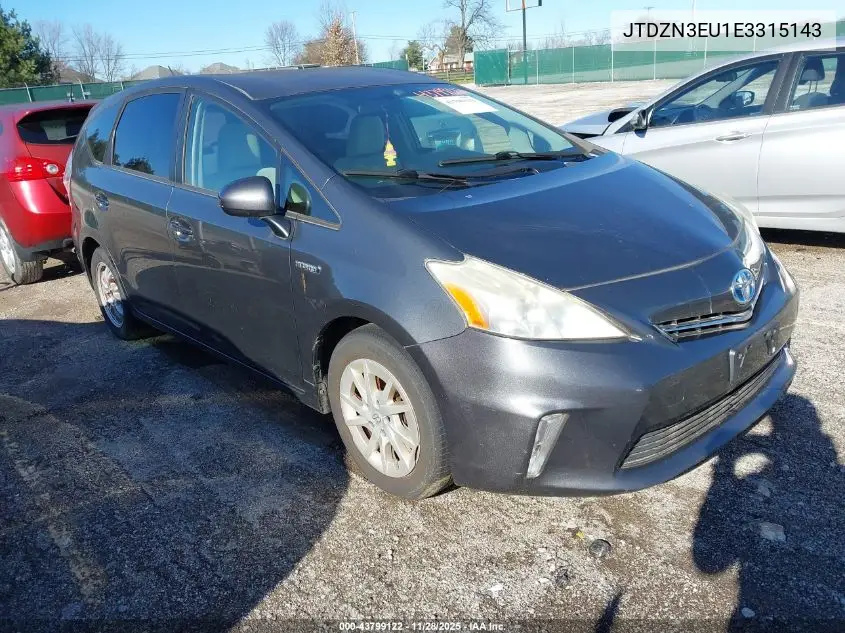 JTDZN3EU1E3315143 2014 Toyota Prius V Three